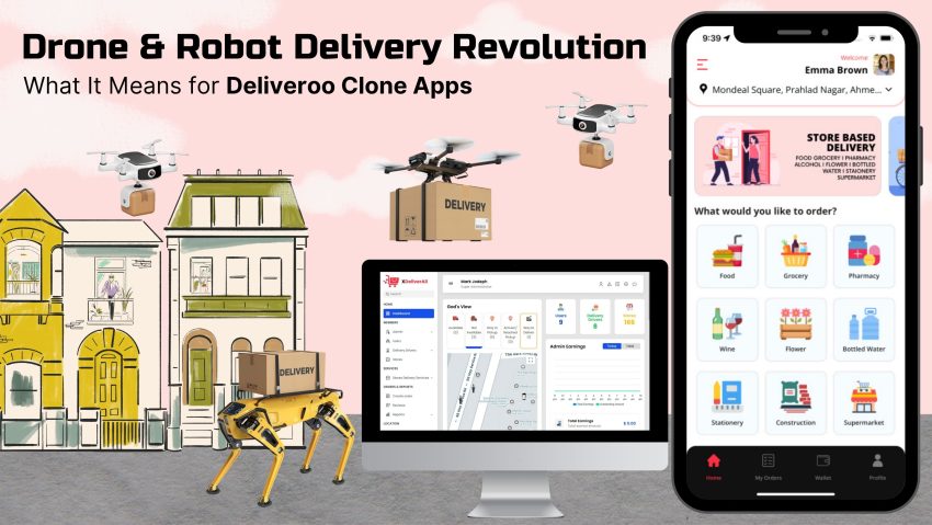 Drone & Robot Delivery Revolution What It Means for Deliveroo Clone Apps