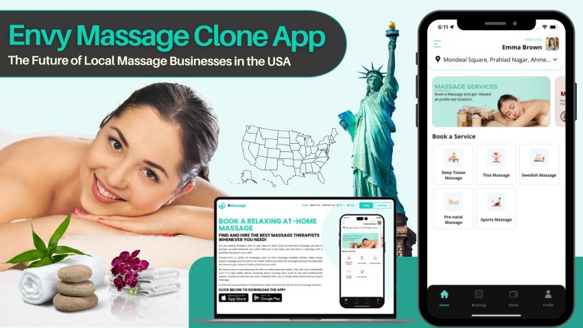 envy massage clone app