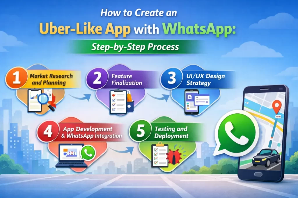 Step-by-Step Process to Build an Uber-Like App with WhatsApp