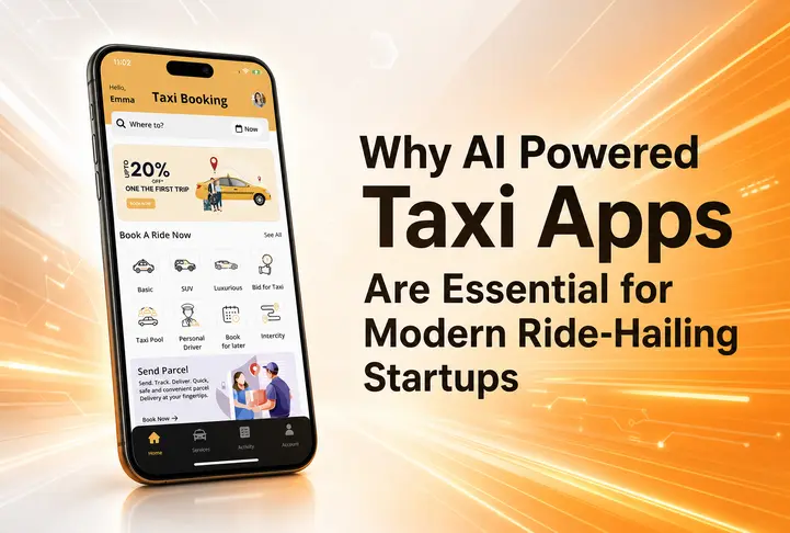 ai powered taxi app for ride hailing startups