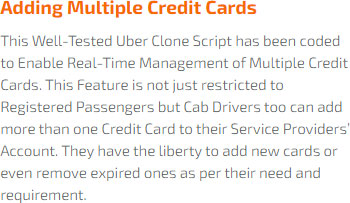 Multiple credit card