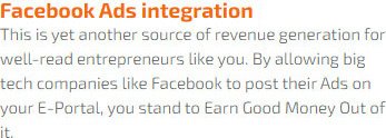 Facebook ads integration
