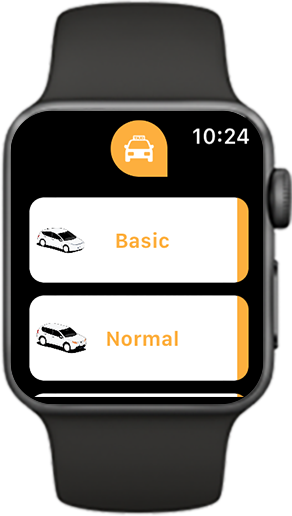 user choose taxi option