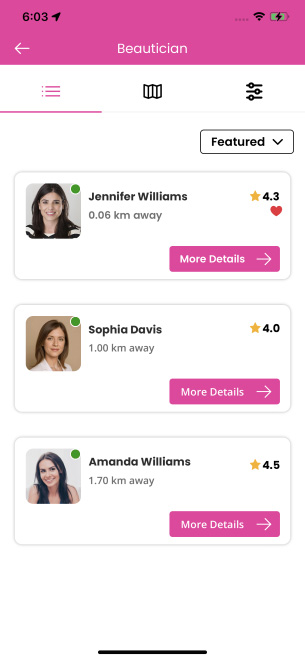 user profile setting
