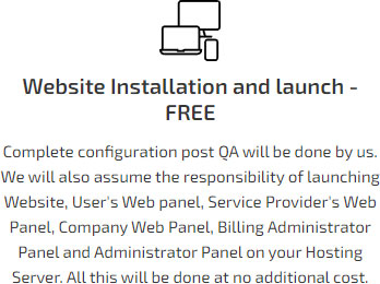 Website install and launch