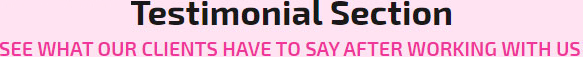 testimonial section