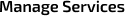 Manage Services