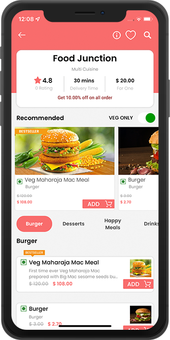 user order dashboard
