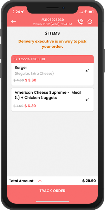Stores get notification for driver accept order