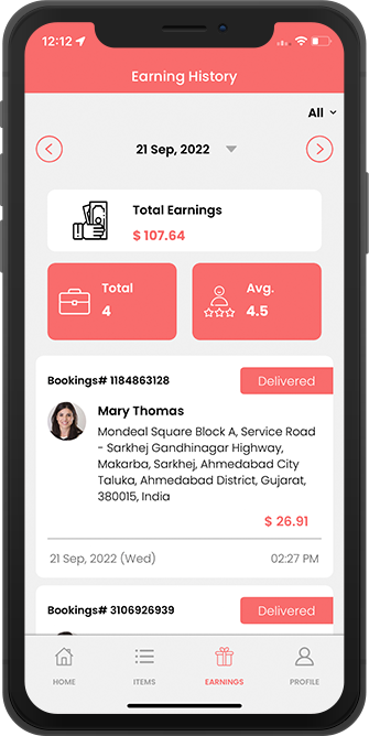 Stores see earning history