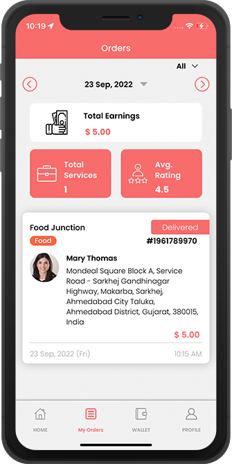 driver check already delivered order history
