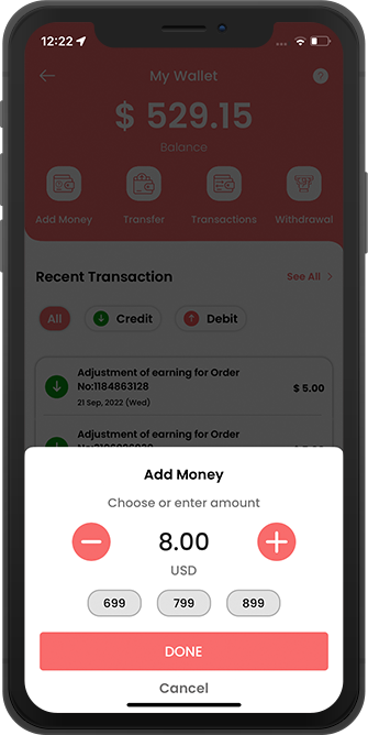 wallet balance