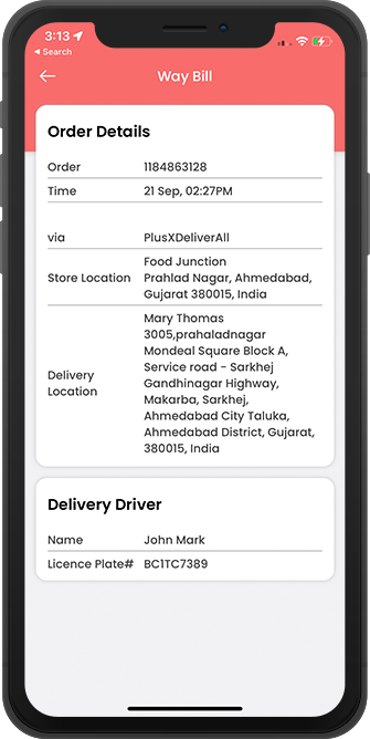 order delivered successful