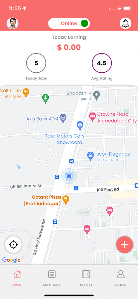 delivery driver app