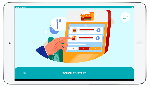 food Kiosk arrive screen