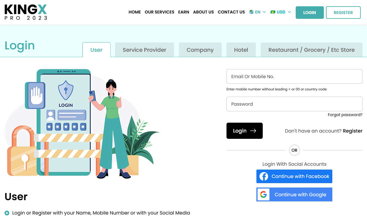 website login