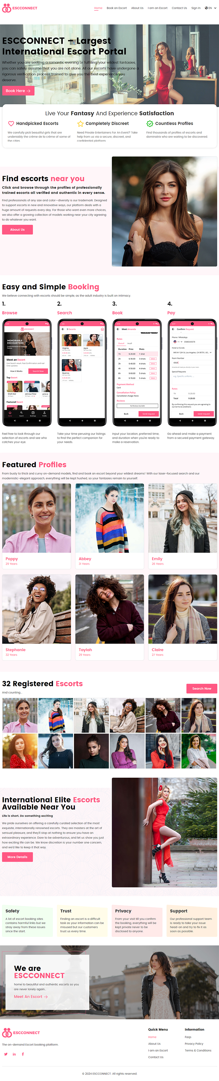 Escort Service App Web Panel