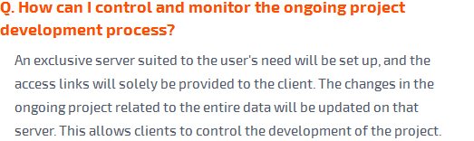 How can i control and monitor the ongoing project development process?