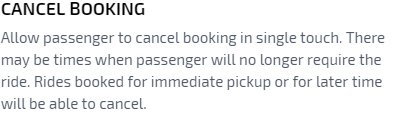Cancel Booking