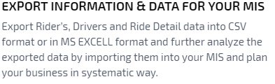 Export information & Data for your MIS