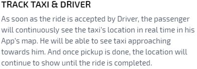 Track Taxi & Driver