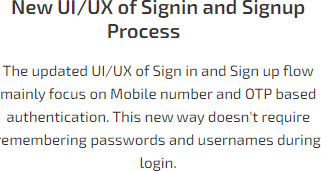 New UI/UX of Signin and Signup