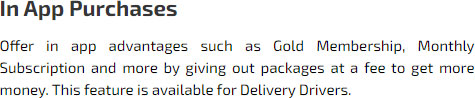 In App Purchasis