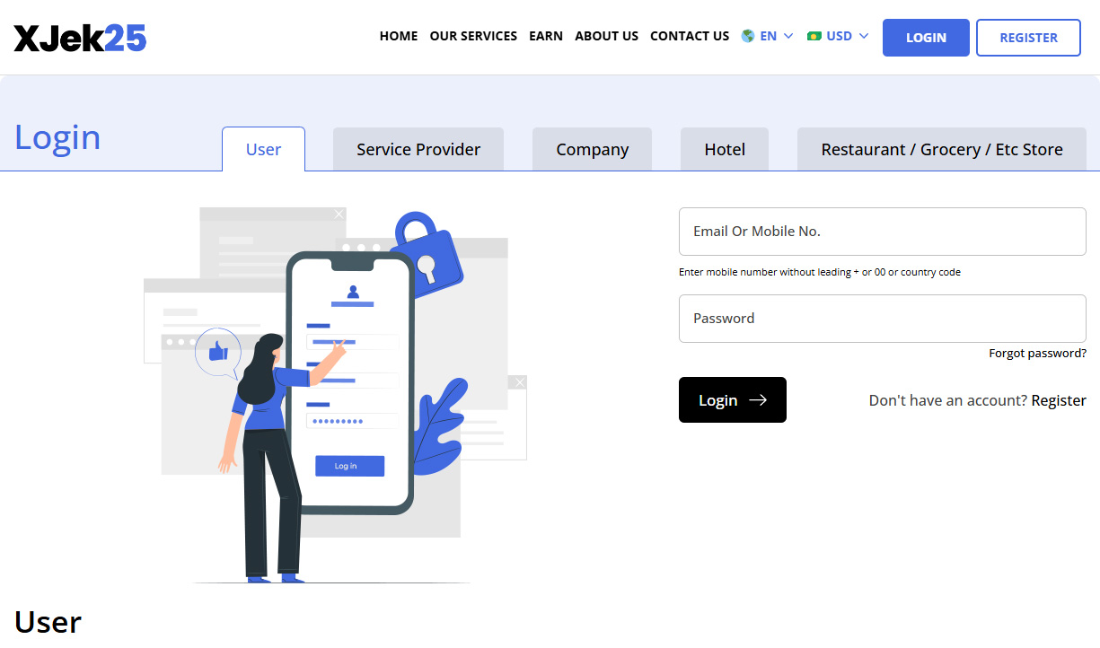 website login