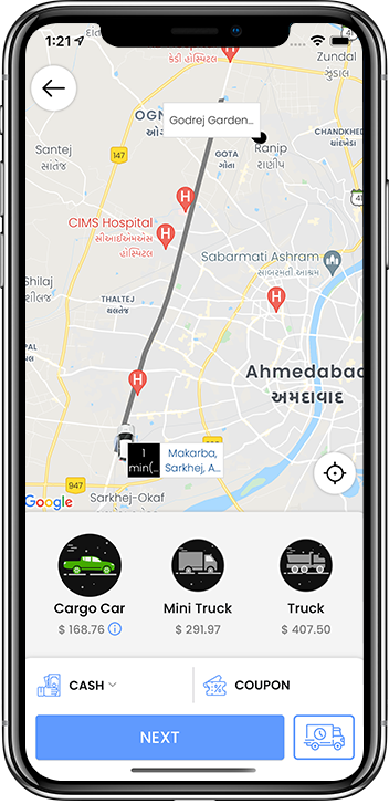 delivery box type selection