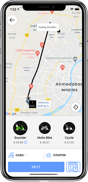 delivery send type selection