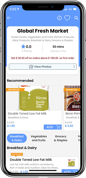 recommended Grocery store