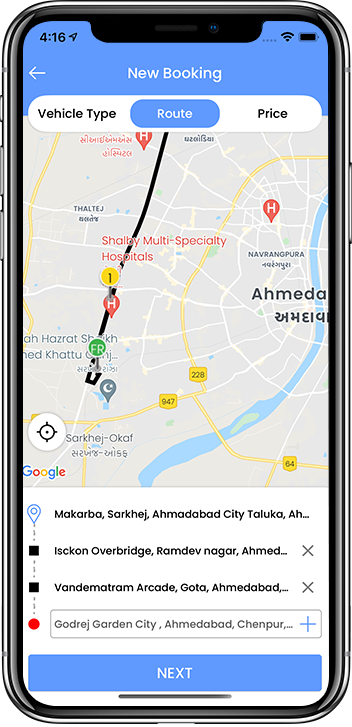 delivery location adding