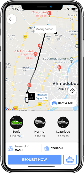 taxi ride request