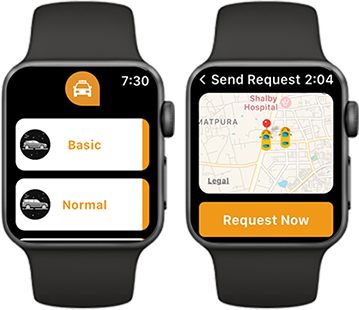 Taxi Booking With the Apple Watch App