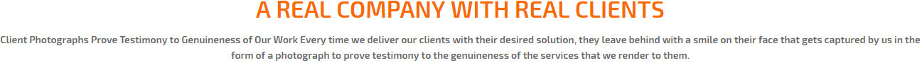 Company with real clients