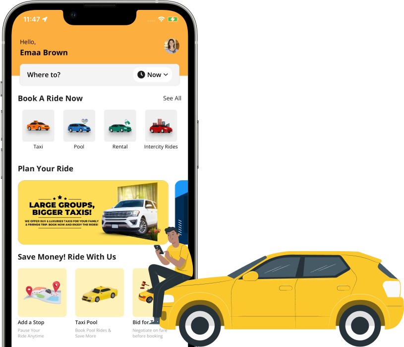 Uber Clone Taxi Booking App