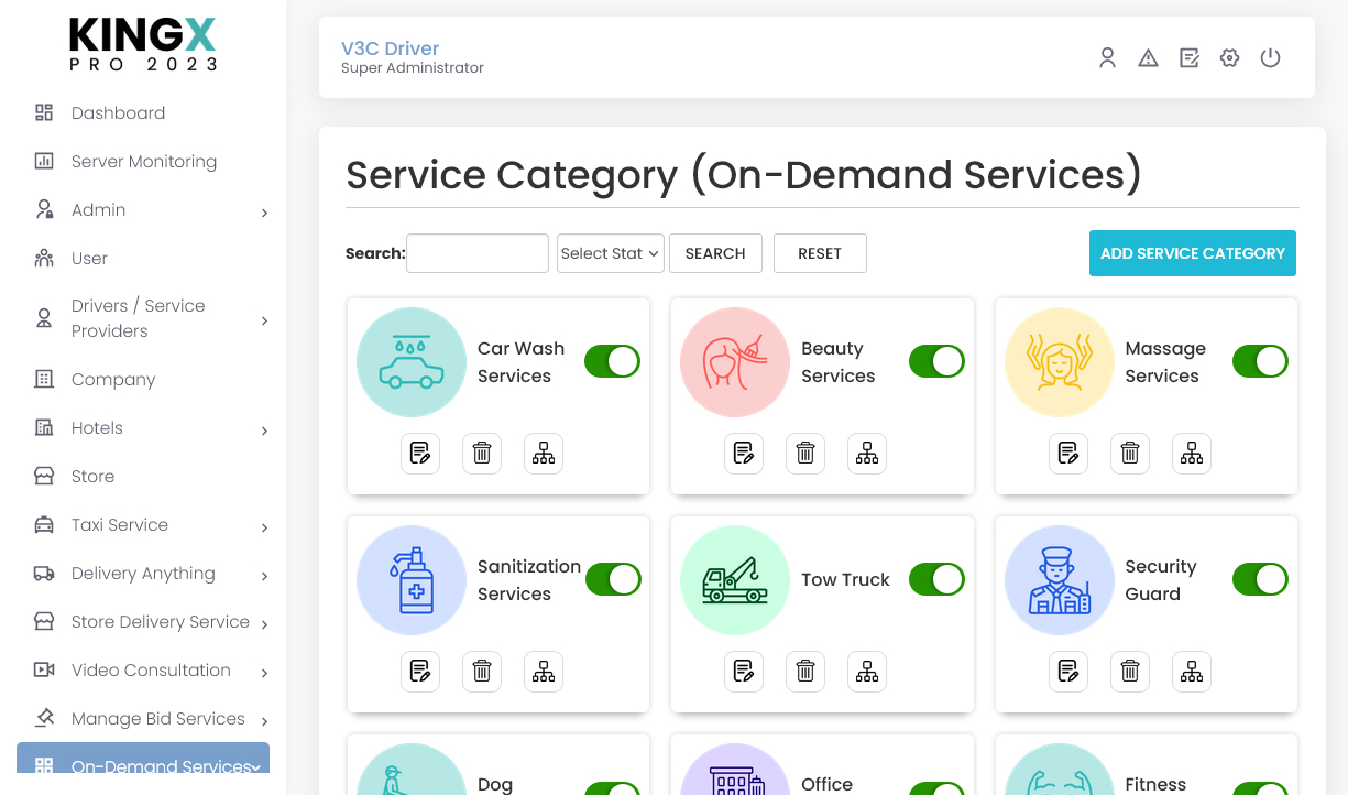 Manage On-Demand Services