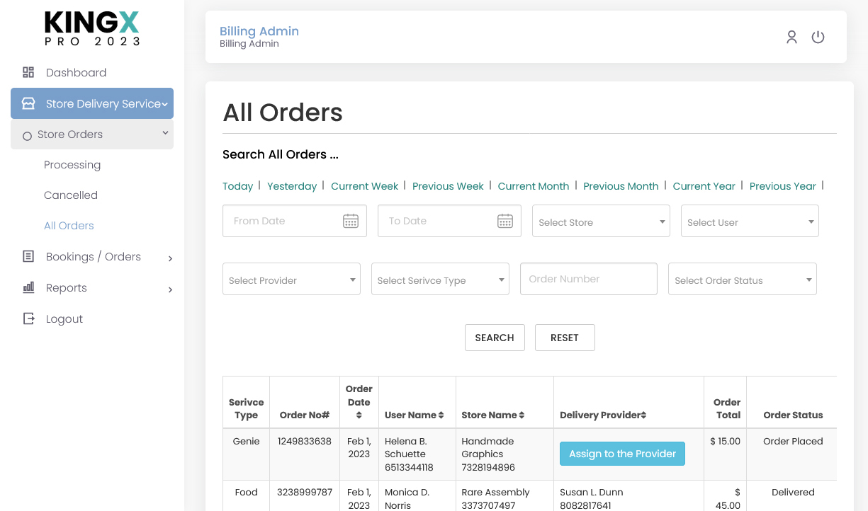 All Orders