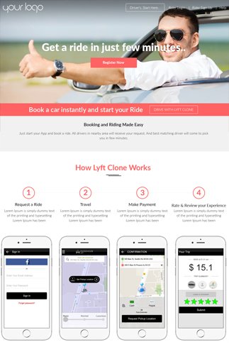 lyft clone main layout