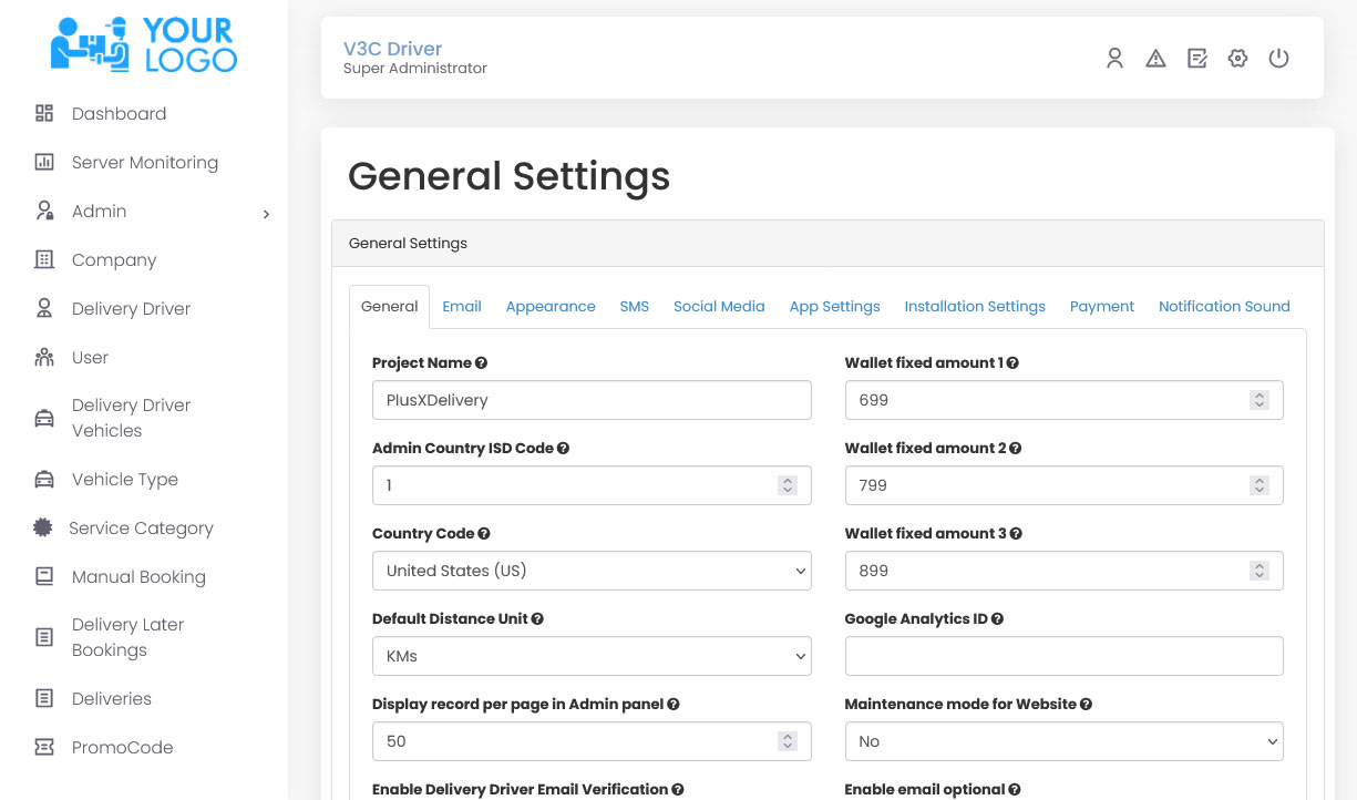 General Settings