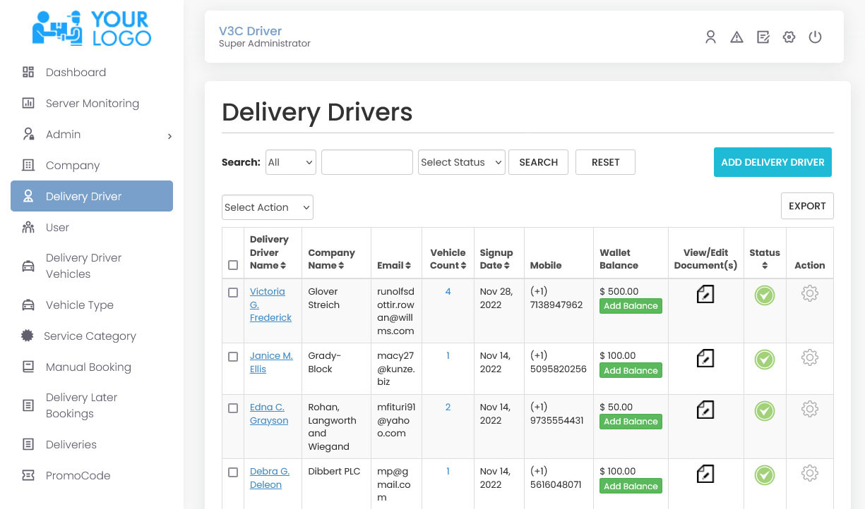 Delivery Drivers