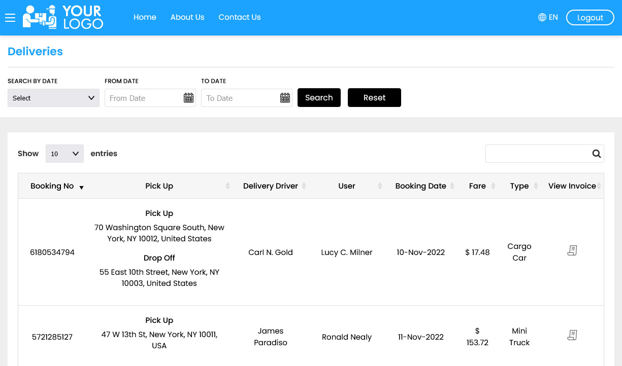 Deliveries