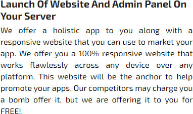 Launch of Website and Admin Panel on Your Server