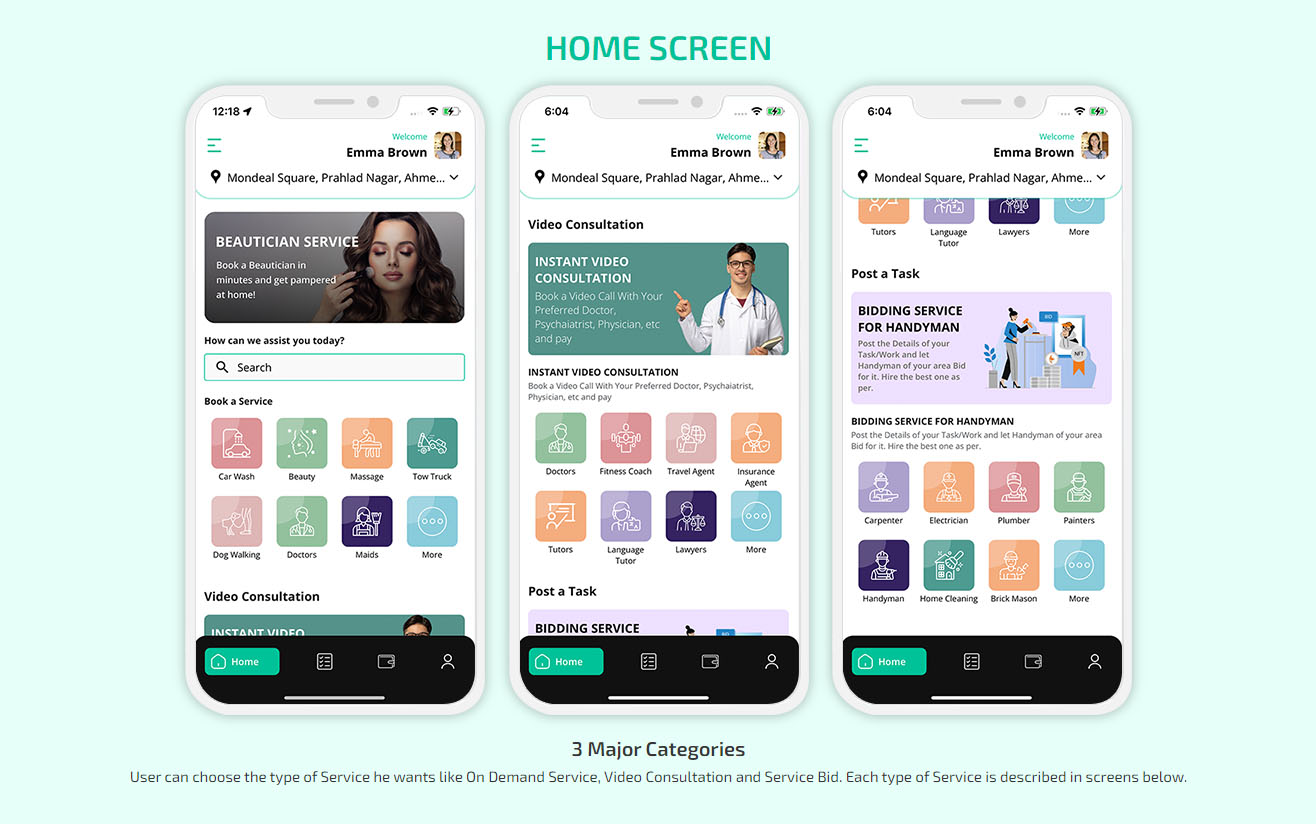 app home screen