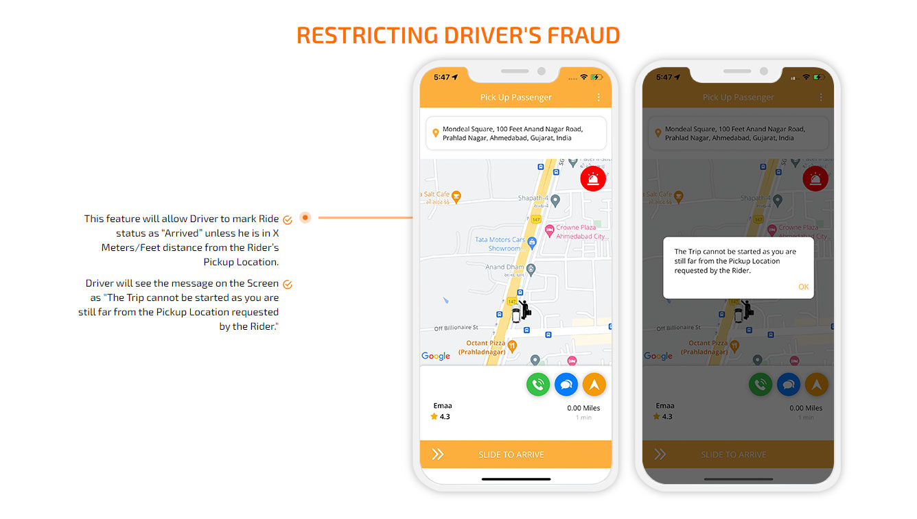 restricting drivers fraud