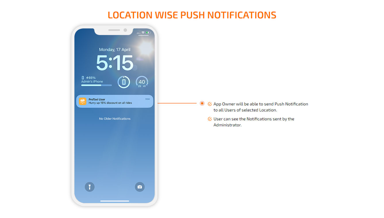 locationwise push notification