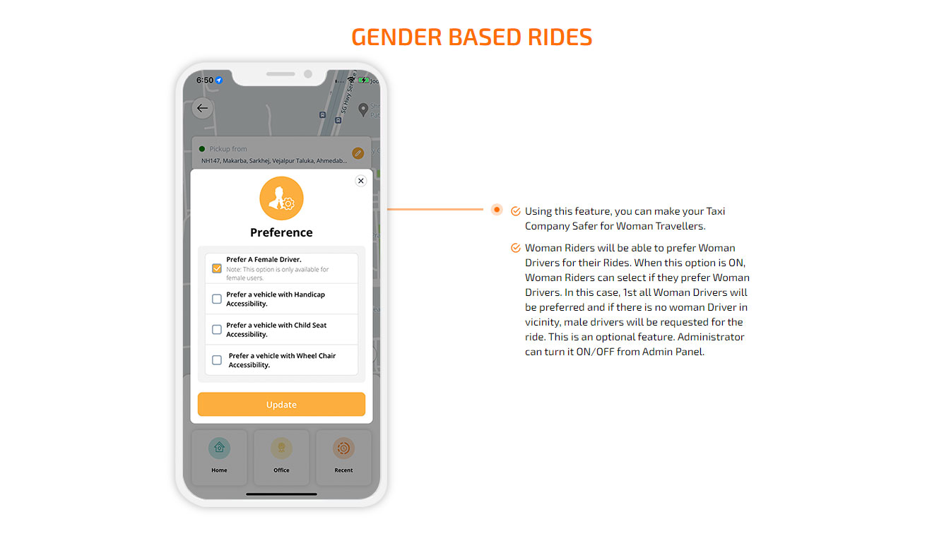 gender based rides