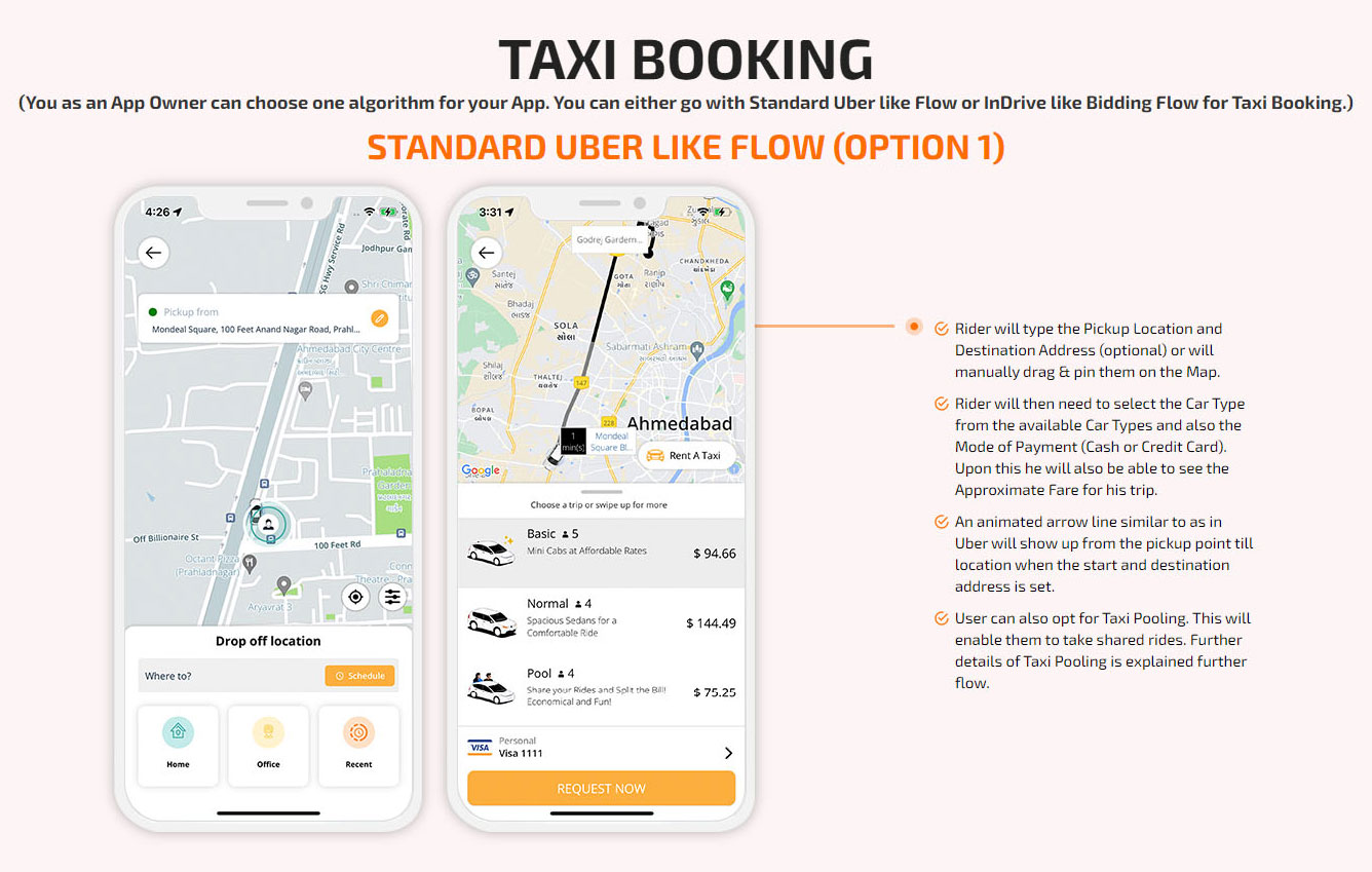 Taxi booking