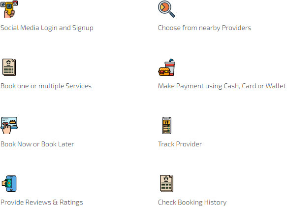 user app features