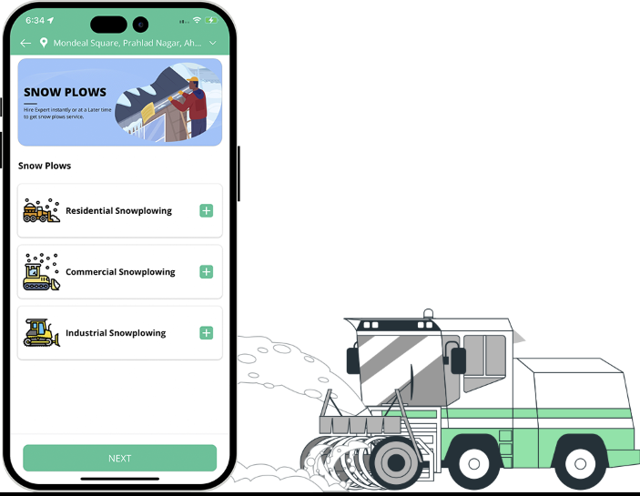 on demand snow removal app